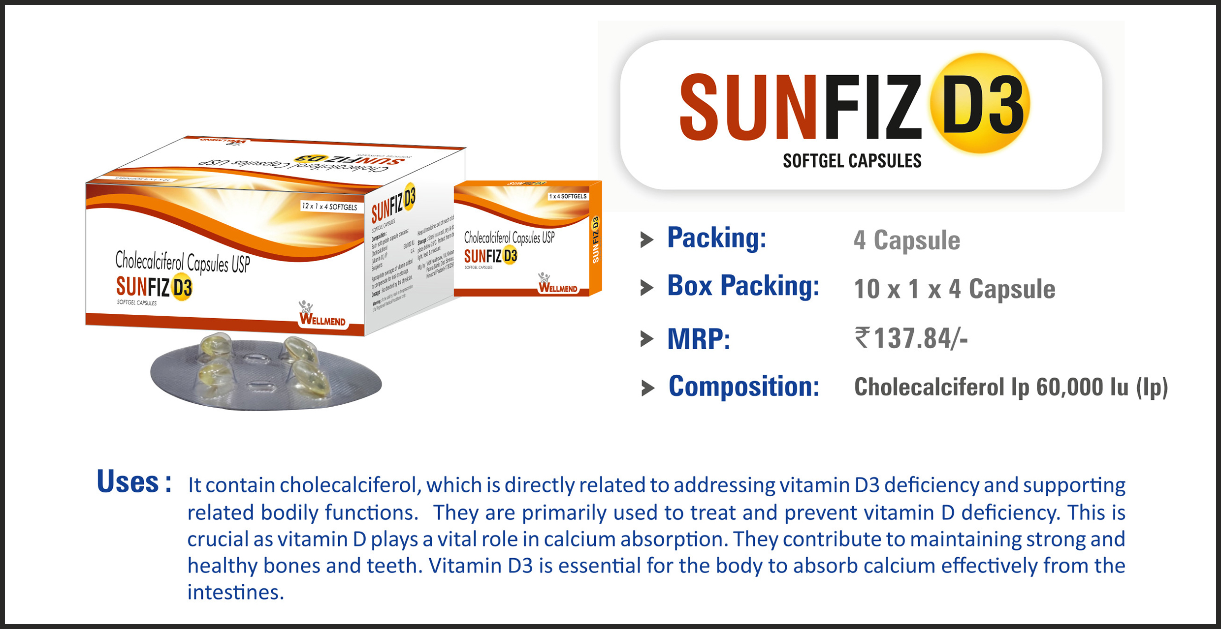 SUNFIZ-D3 Capsule