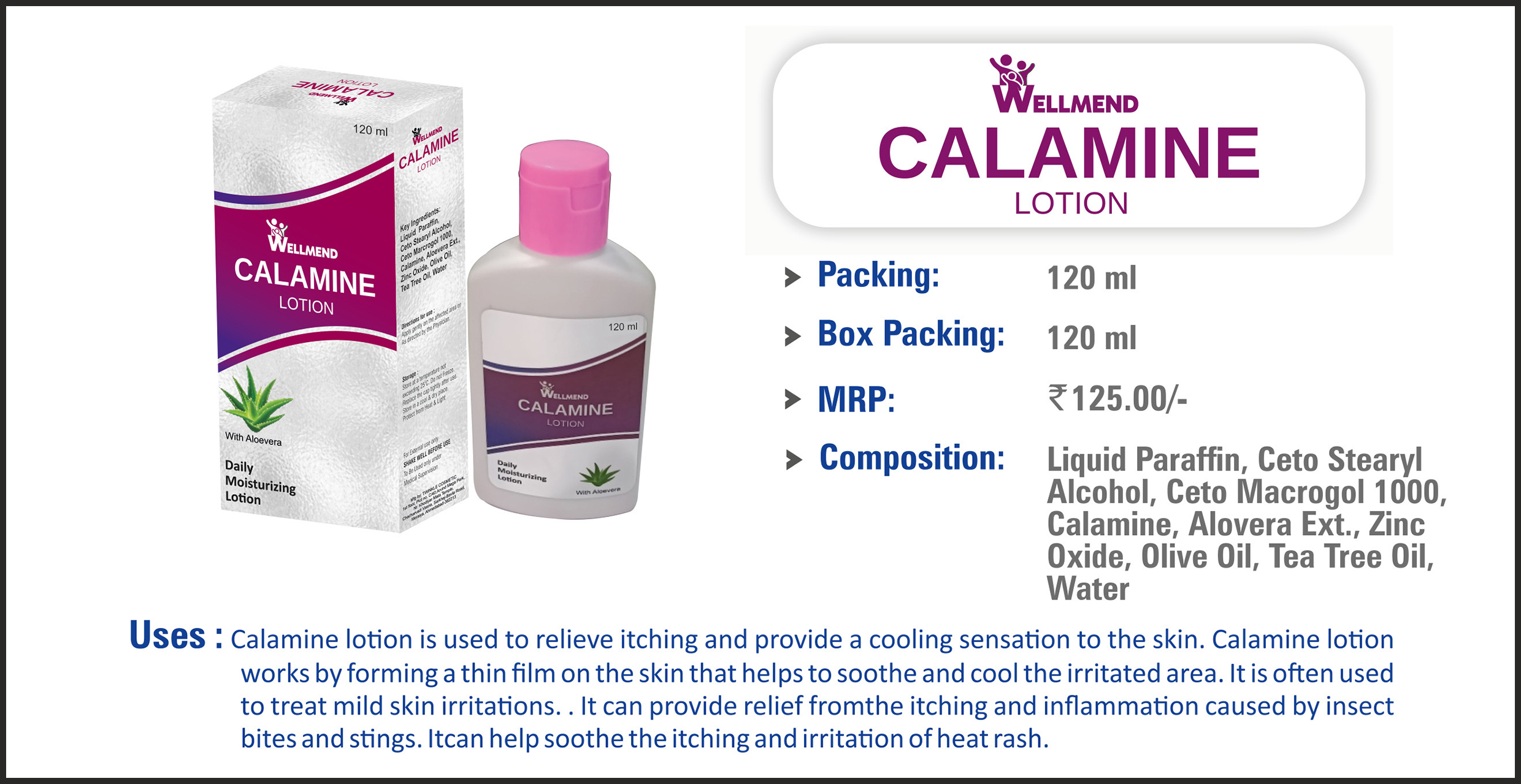 WELLMEND CALAMINE Lotion 120 ml