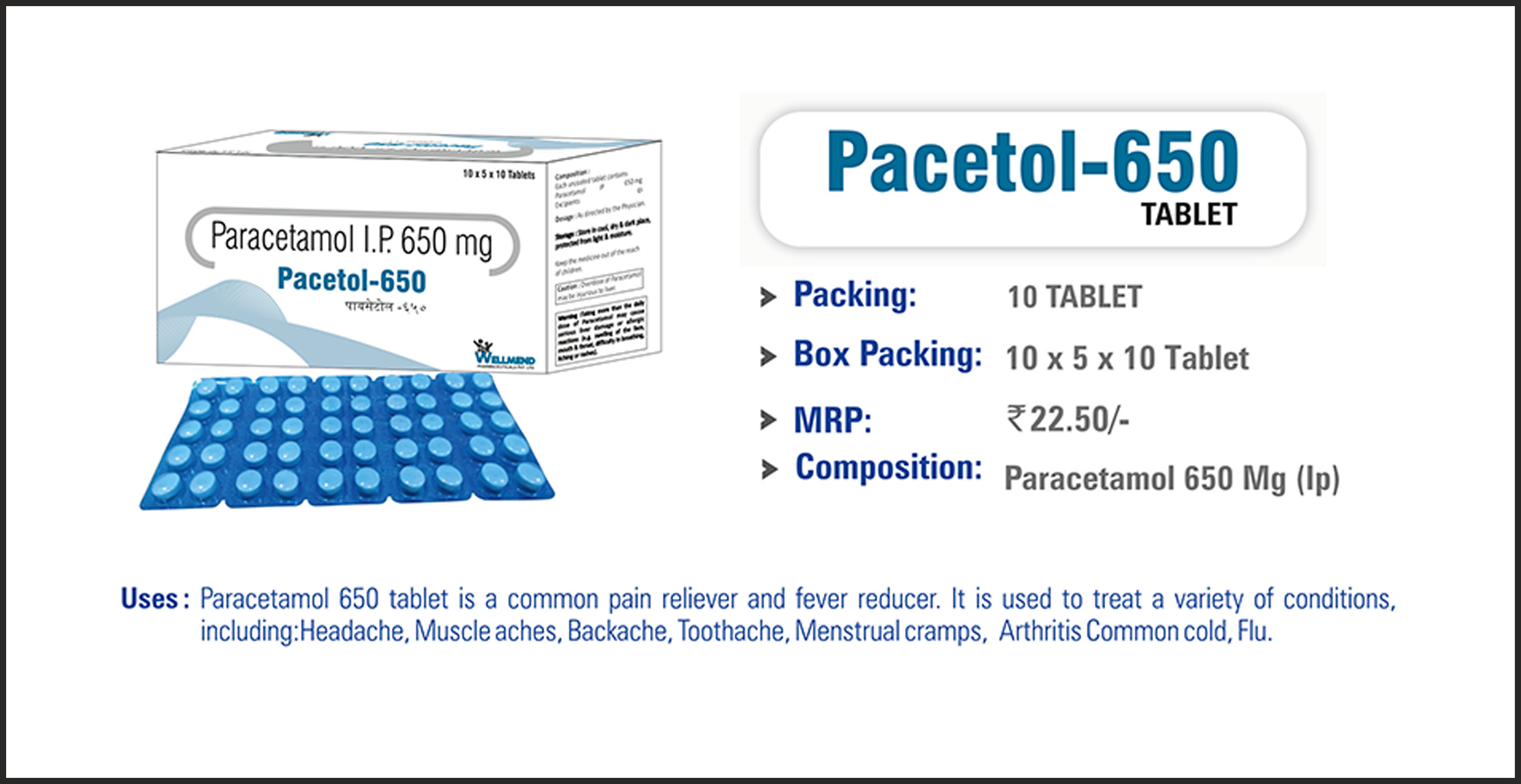 PACETOL-650 Tablet